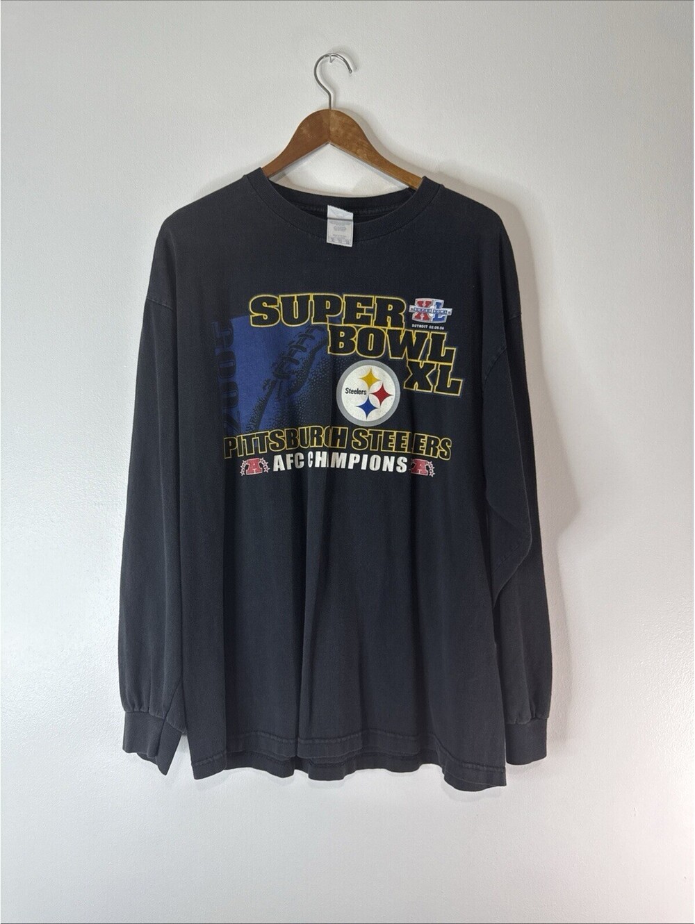 Pittsburgh Steelers 2006 Super Bowl Long Sleeve Size XL